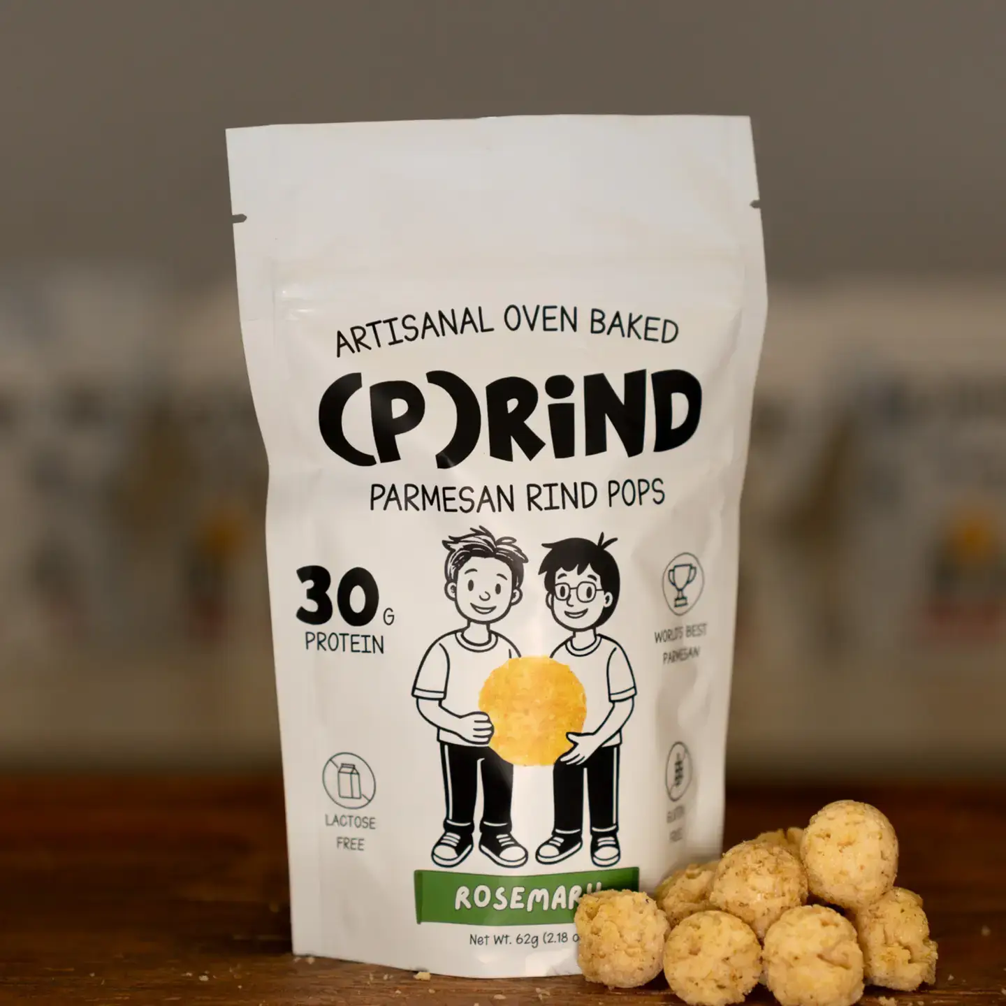 (P)rind, Co. - Wholesale Puffed Snack - Parmesan Pops Variety Bundle 3