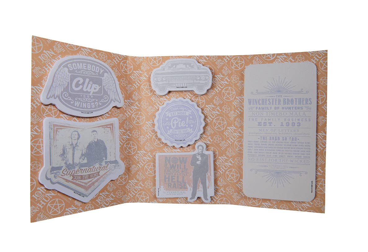 Insight Editions - #1 Pop Culture Publisher - Wholesale Sticky Notes - Supernatural Sticky Note Collection1