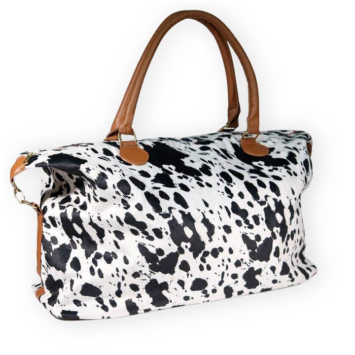 Jory - Wholesale Weekender Bag - Women's - Cowhide Weekender Bag - Black