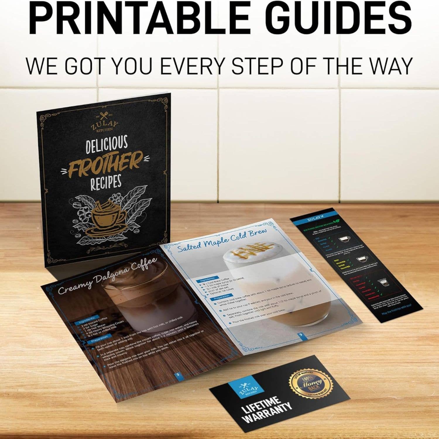 Zulay Kitchen - Wholesale Kitchen Tool/Gadget - Tornado Milk Frother Whisk – Includes 4 AA Batteries3