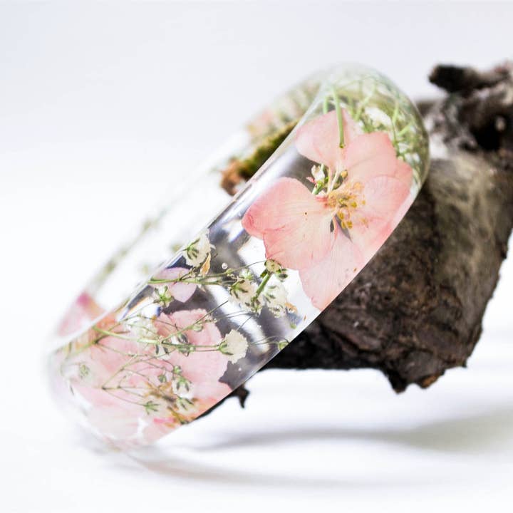 NThandmade Jewelry - Wholesale Bangle Bracelet - Real flower bracelet, nature jewelry, handmade3