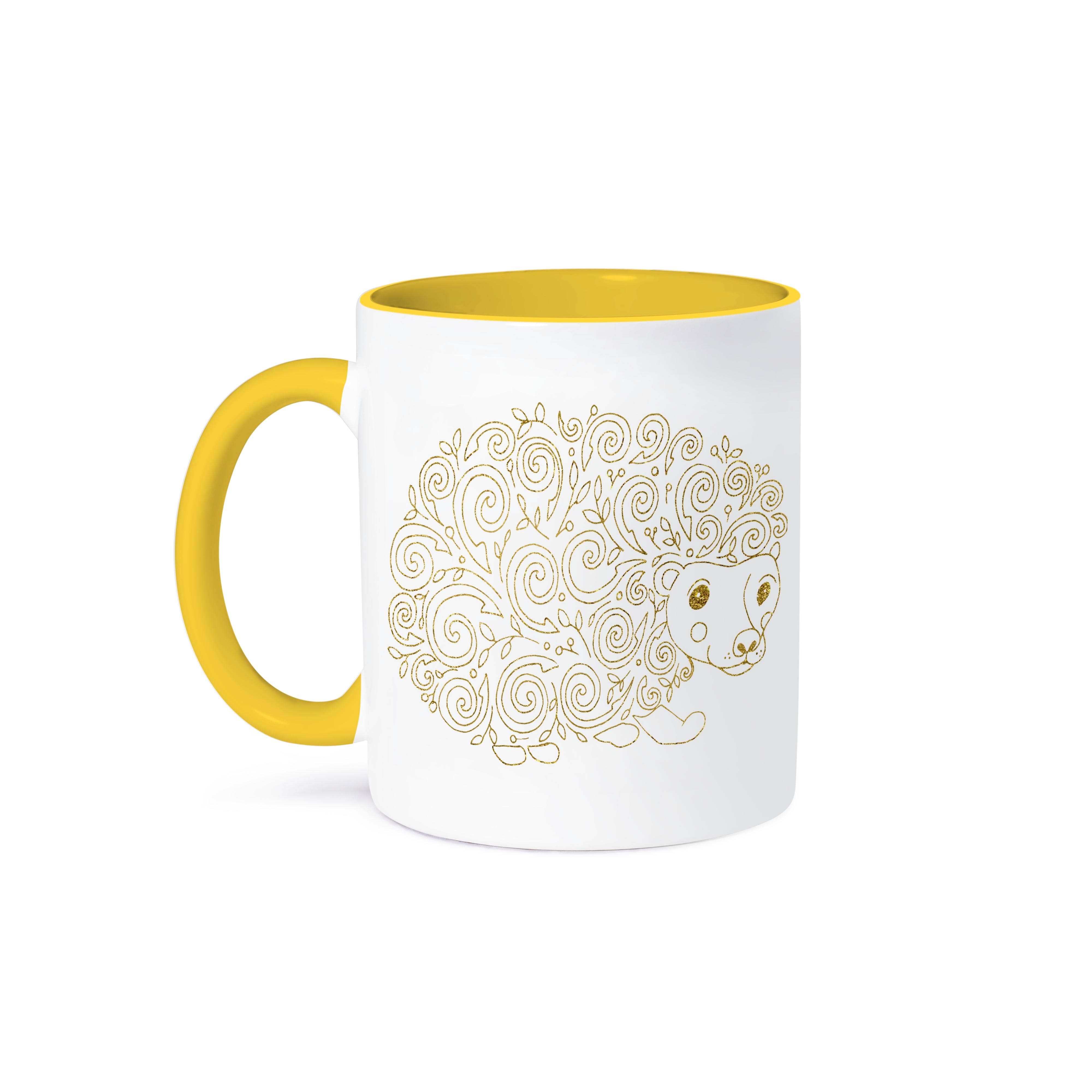 3dRose - Wholesale Coffee Mug - 3dRose, Cute Gold Hedge Hog Illustration, Mug0