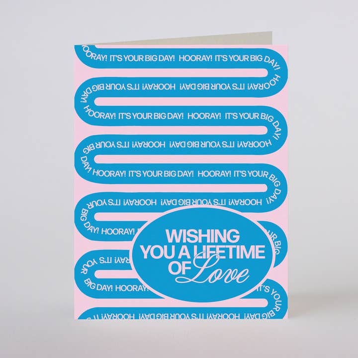 LIFETIME OF LOVE - greeting card for wholesale by Mixtape Paper Co.