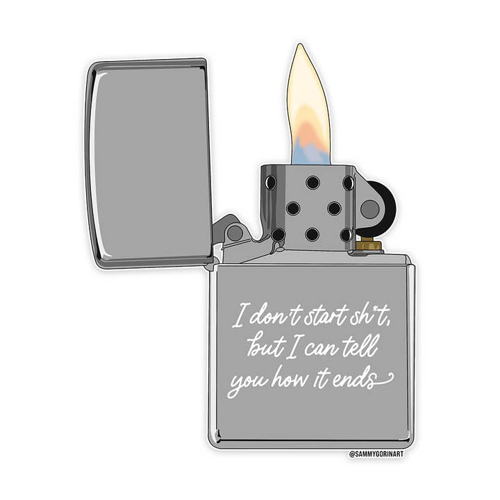 Vigilante Lighter TS Sticker for wholesale by Sammy Gorin LLC