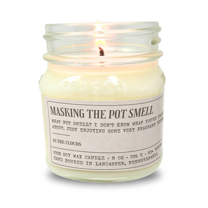 Sleazy Greetings - Wholesale Novelty candle - Masking The Pot Smell - Funny Candle 8oz Soy Wax2
