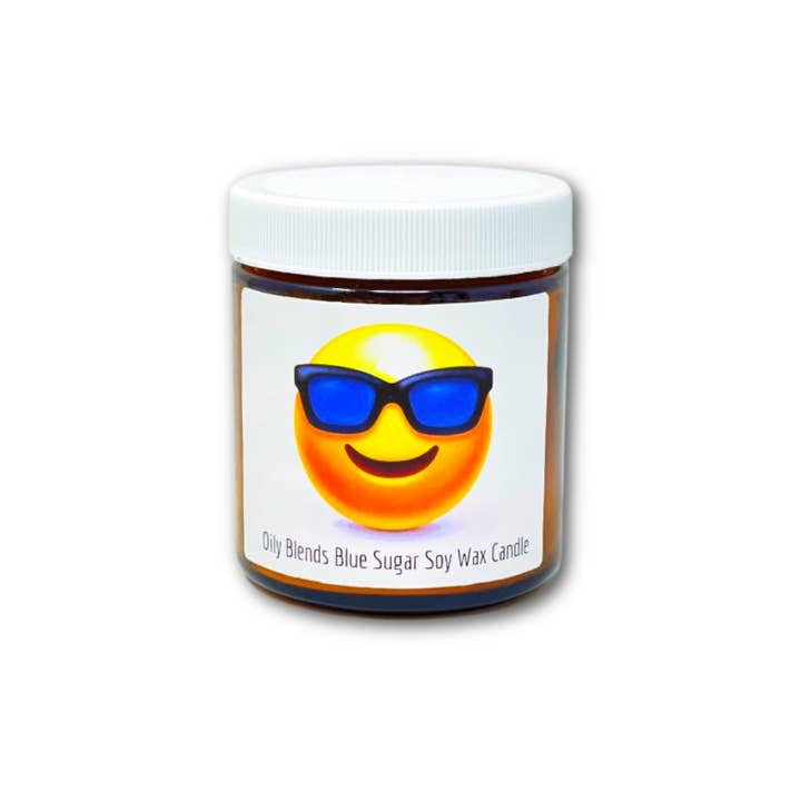 Oily Blends - Wholesale Jar/Filled Candle - Emoji Candles Made with Soy Wax