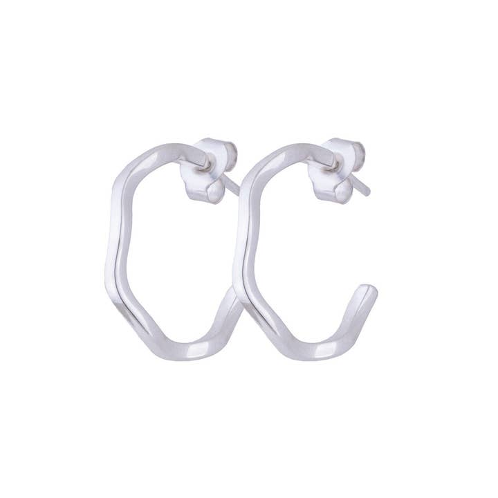 ROMY SILVER HOOPS för wholesale av Emma By Jane