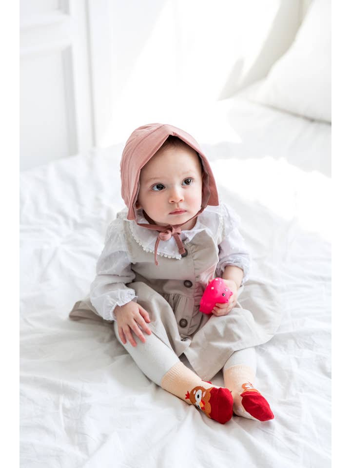 Red Chicken Zoo Baby Animal Socks-C for wholesale on Faire2