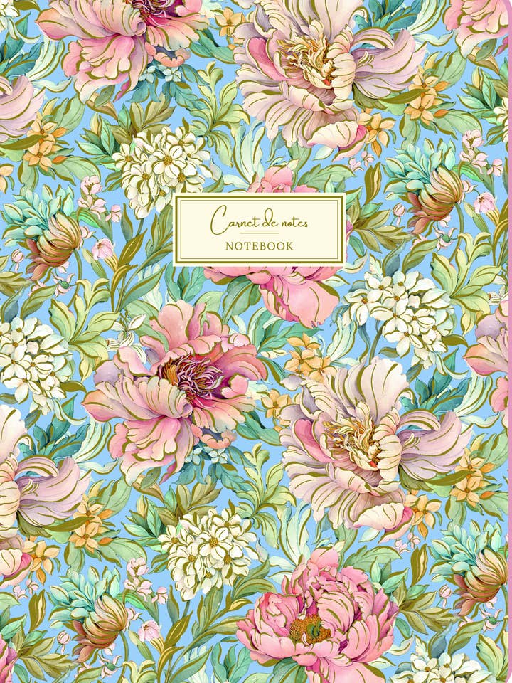 4111-25230 Cuaderno Motivo de peonías y flores para venta al por mayor de Multi Técnica de Papelería SA