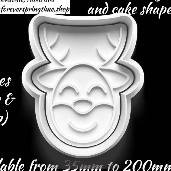 KERST rendiersnijder en reliëfstempel: kunst, bakken, knutselen voor wholesale door Forever Springtime