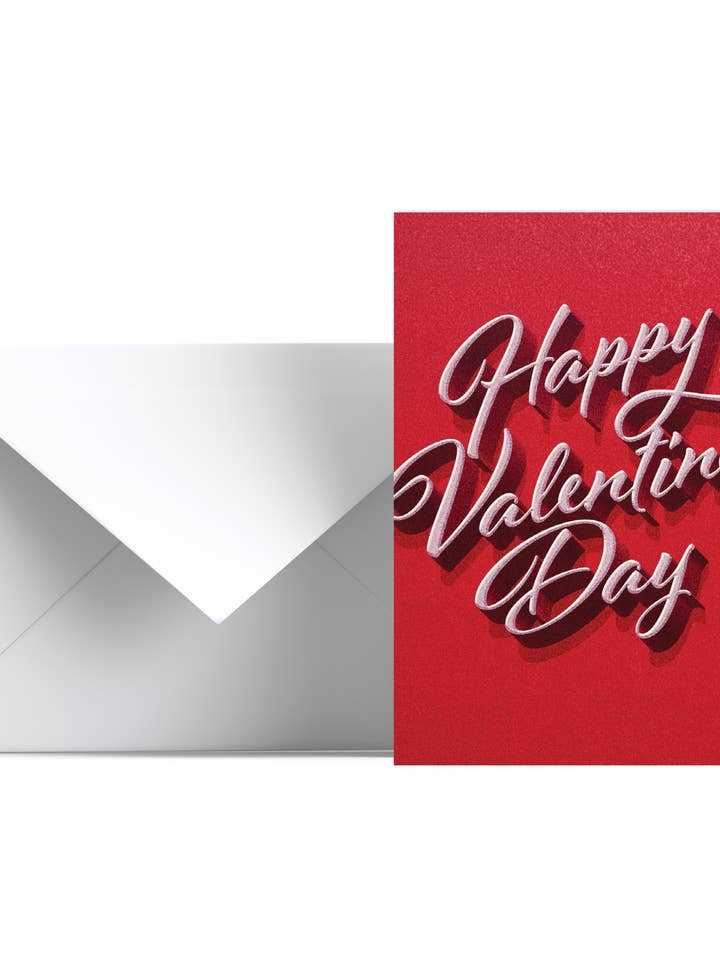 Happy Valentine's Mini, Florist Card, Folded Card, love for wholesale by Tiramisu Paperie