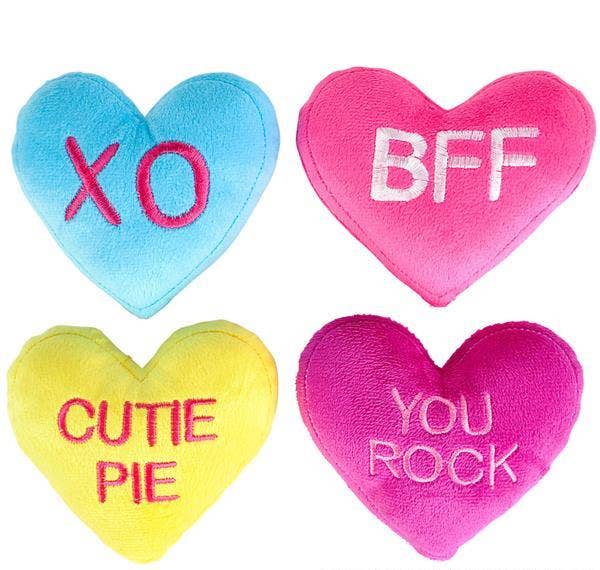 La Luna Bella - Toys - Vendita all'ingrosso Peluche - Bambini e neonati - Peluche Conversation Heart da 5", giocattoli di peluche LLB3