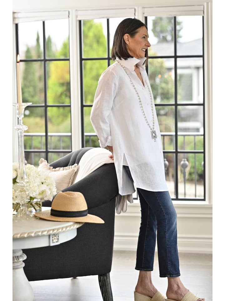 Arte Italica & Crown Linen Designs - Wholesale Tunic - Women's - Christina Linen Tunic - New Colors5