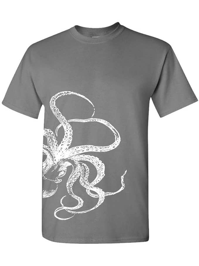 Multi-Vendor Sales - Wholesale Screen Printed T-Shirt - Unisex - Kraken Giant Squid Titan Unisex Cotton T-Shirt2