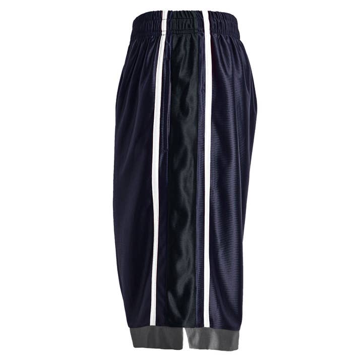 Navy Black White LeeHanTon Men's Basketball Shorts for wholesale on Faire