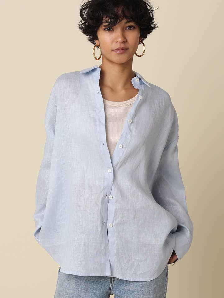 Jada Linen Shirt for wholesale by Olivaceous