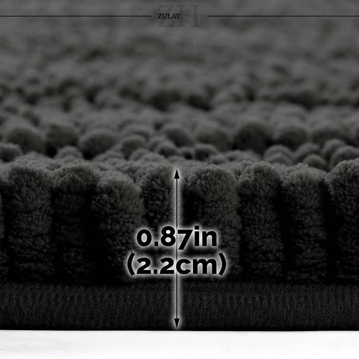 Zulay Kitchen - Wholesale Bath Mat - Soft Shaggy Bathroom Rug (17x24)3