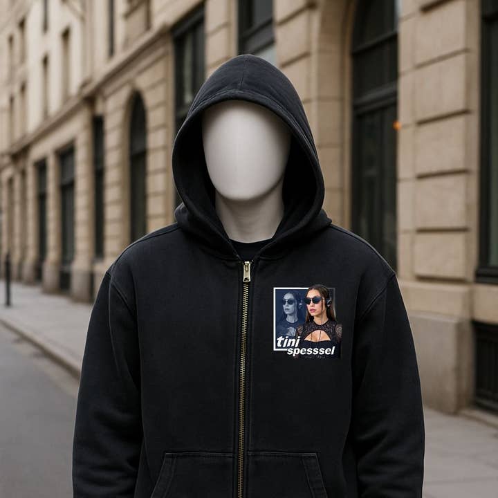 Svart tvättad huvtröja med dragkedja för wholesale av fabrica personalizacion