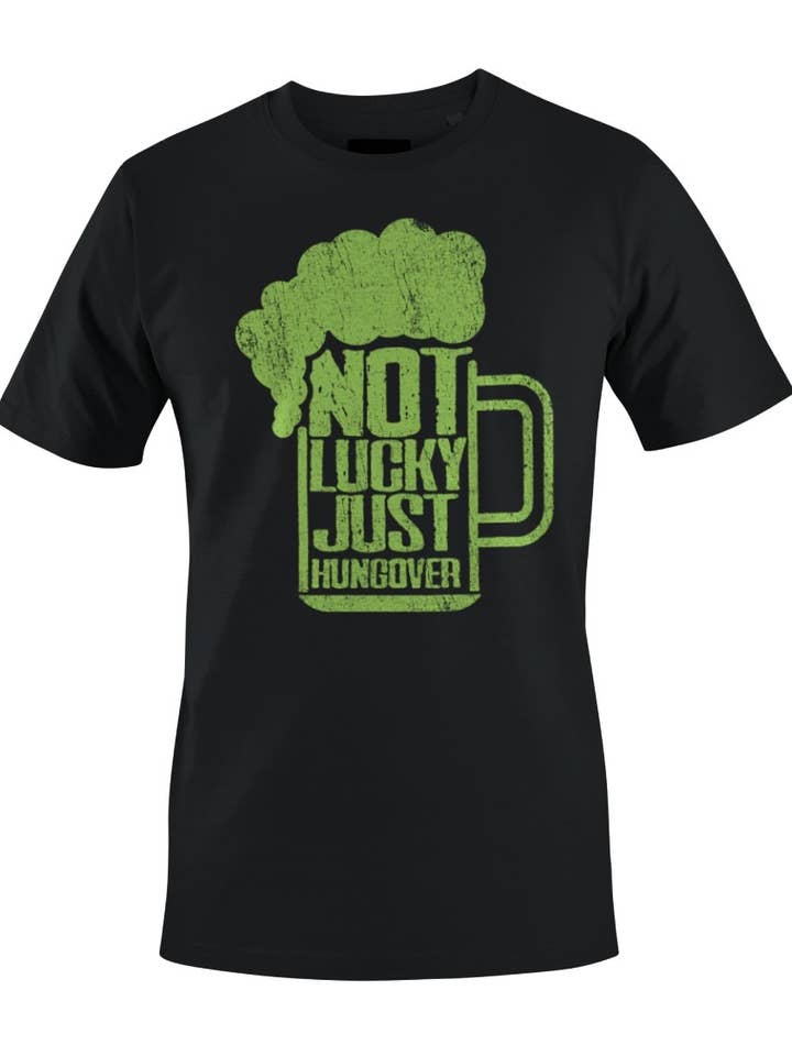 Not Lucky Just Hungover St. Patricks Day Beer Women's for wholesale by Swift Retail