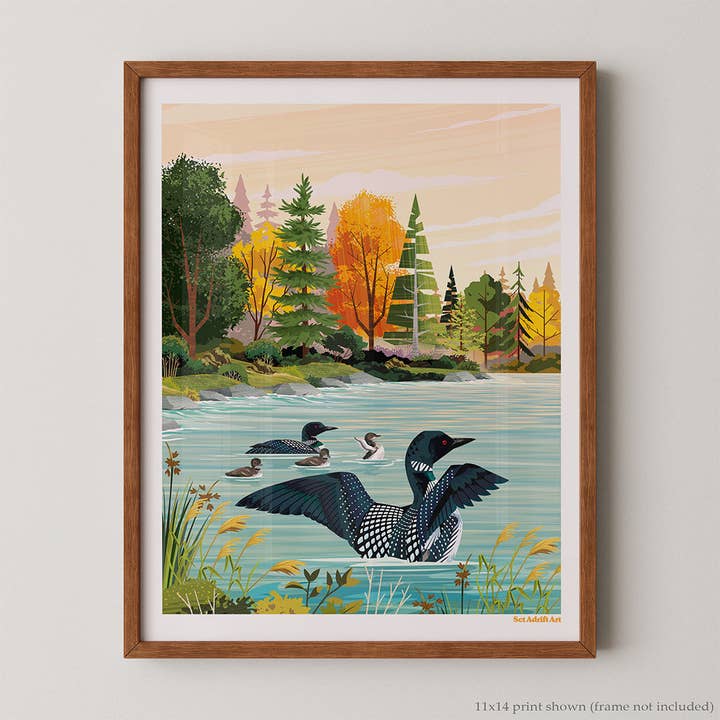 Loons on the Lake for wholesale by Set Adrift Art