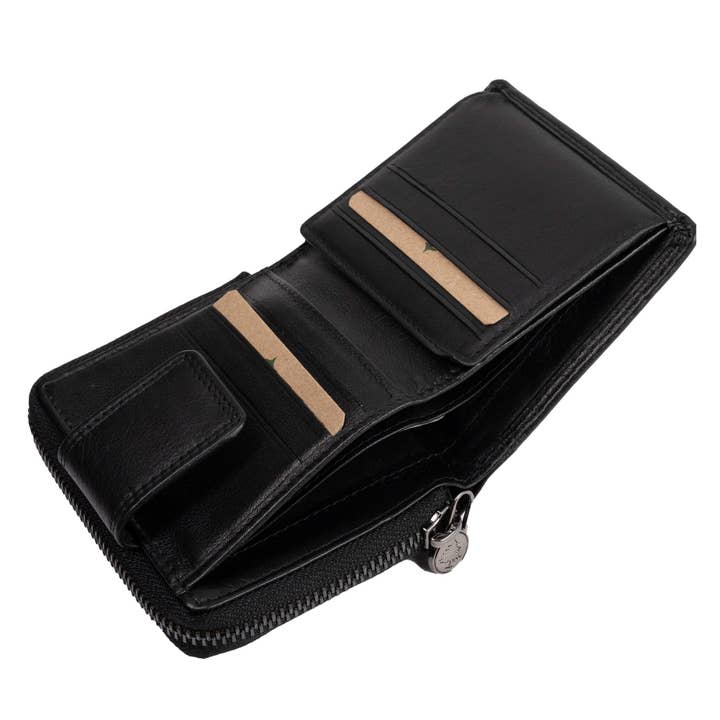 Greenwood - Wholesale Wallet - Unisex - Akiro women's small leather wallet with zip pocket19