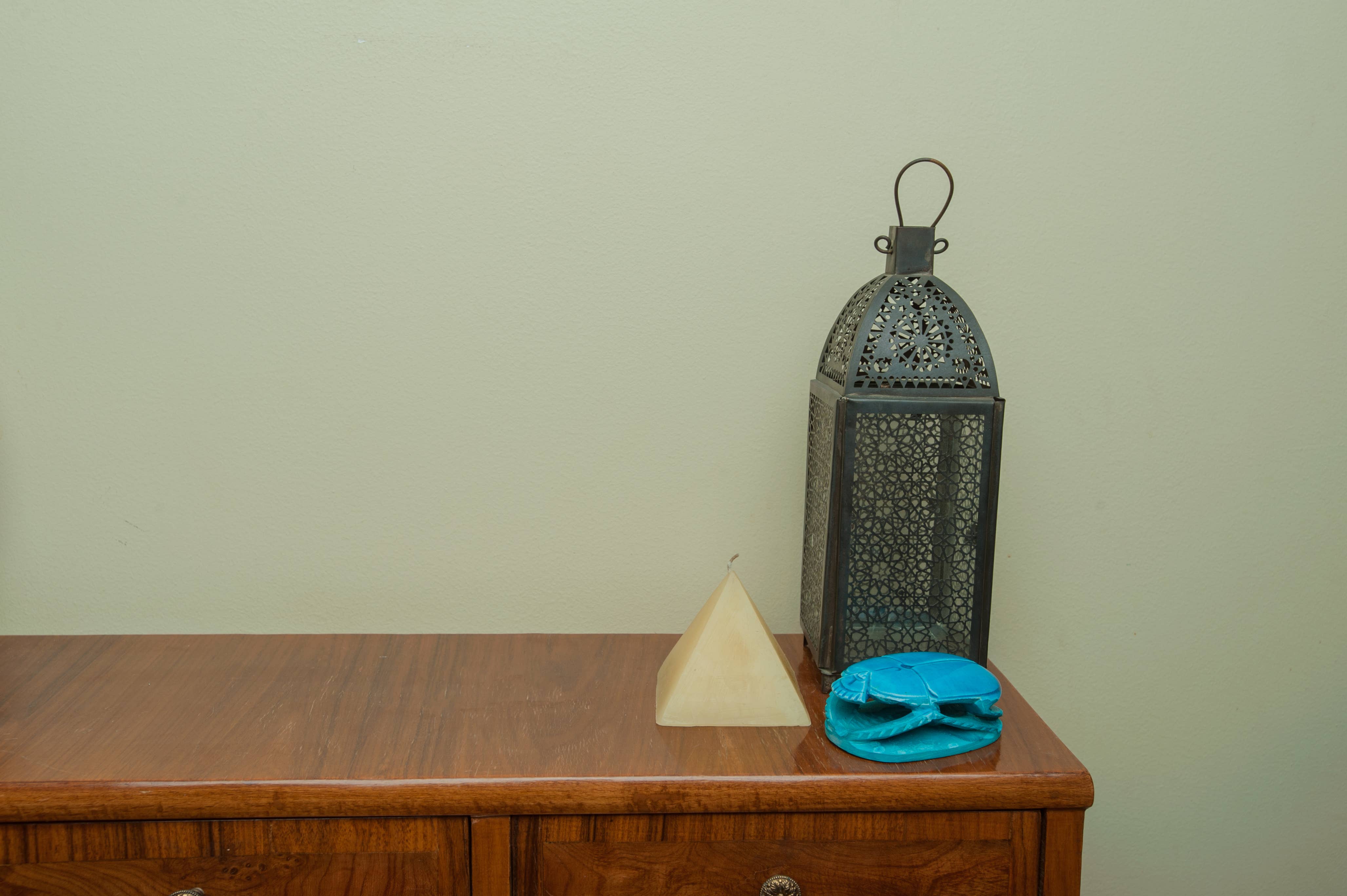 Discoveries, Inc. - Wholesale Decorative Figurine - Hand-carved Soapstone Egyptian Scarab Collectible Blue- 3.5"4