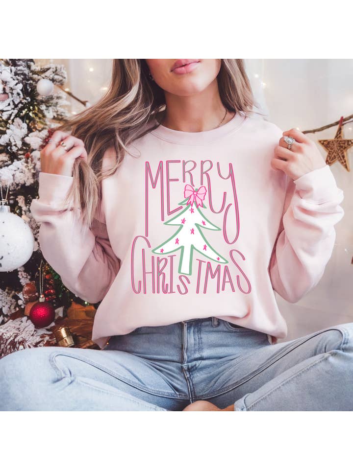 Southern Backroad Tees LLC - Wholesale Sweatshirt - Women's - Whimsy Merry Christmas Shirt