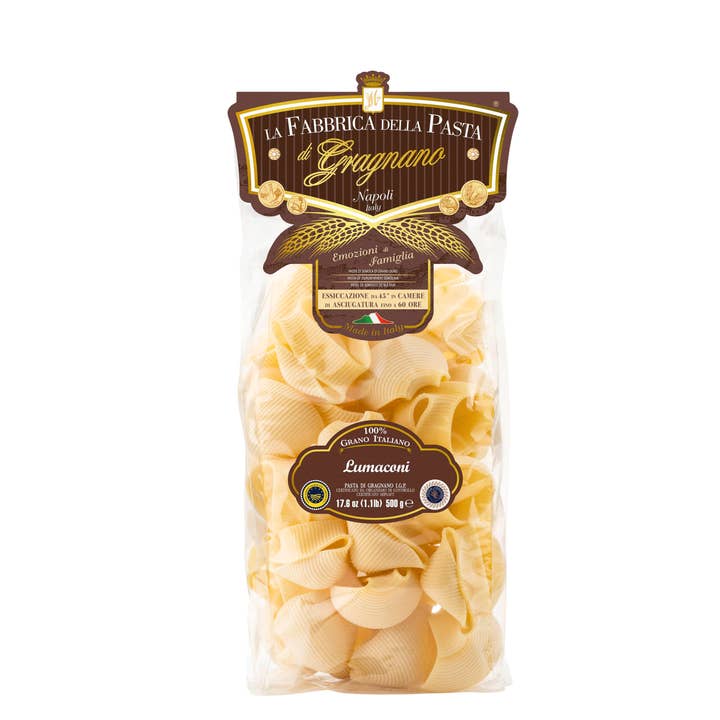 Lumaconi PGI 500g Top 20 for wholesale by La Fabbrica della Pasta di Gragnano