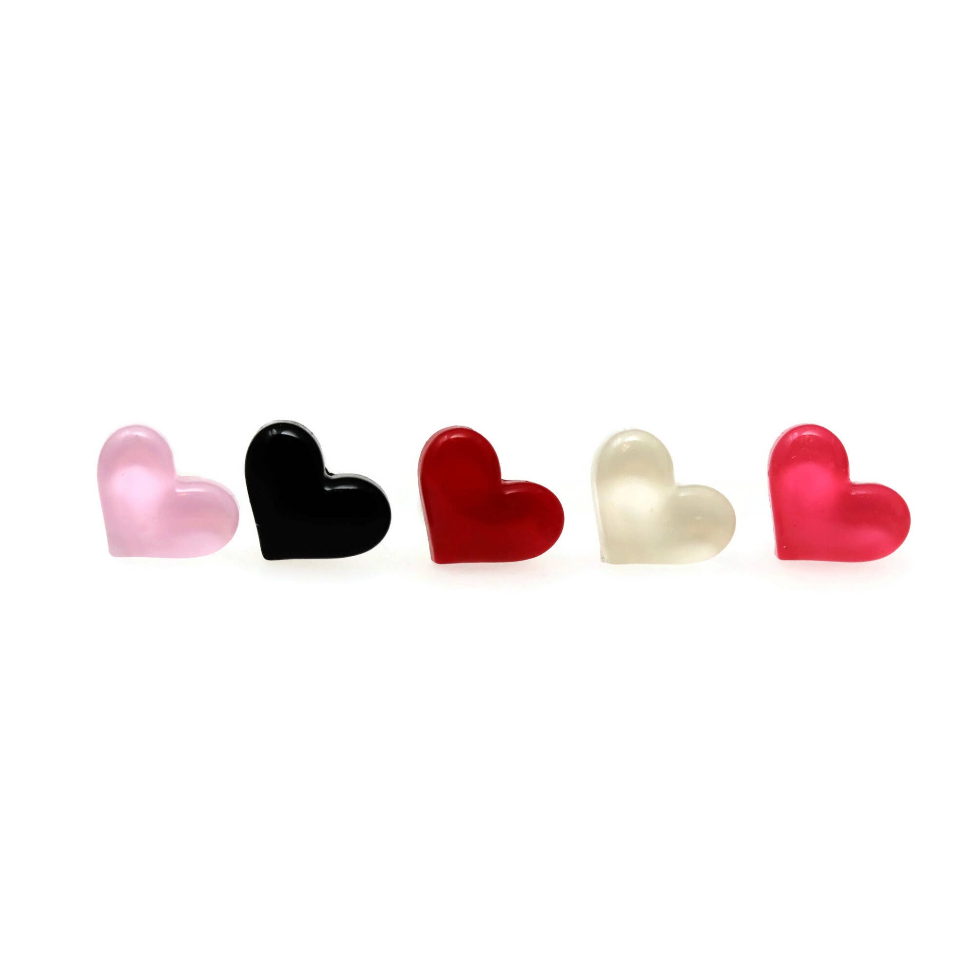 Pretty Smart - Wholesale Stud/Post Earrings - Heart Stud Earrings, 10mm6