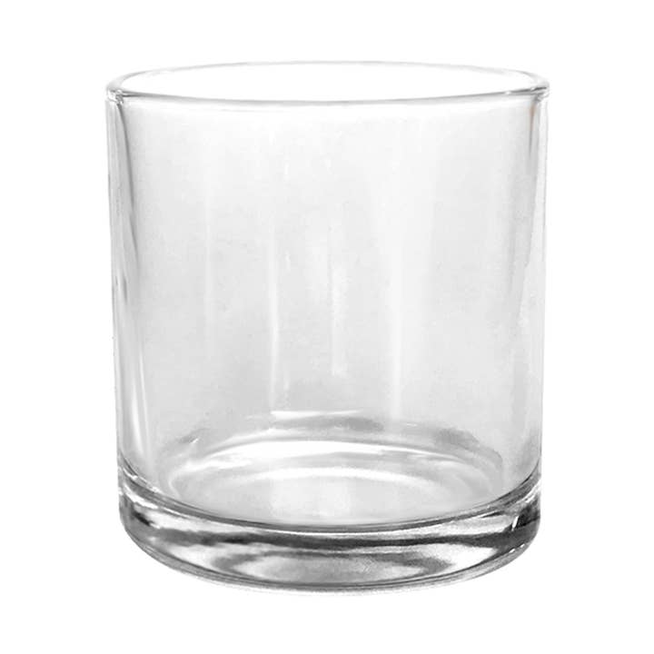 General Wax & Candle Company - Wholesale Candle Holder - 9.5oz Clear Candle Holder, Clear Candle Jars, Clear Vessels