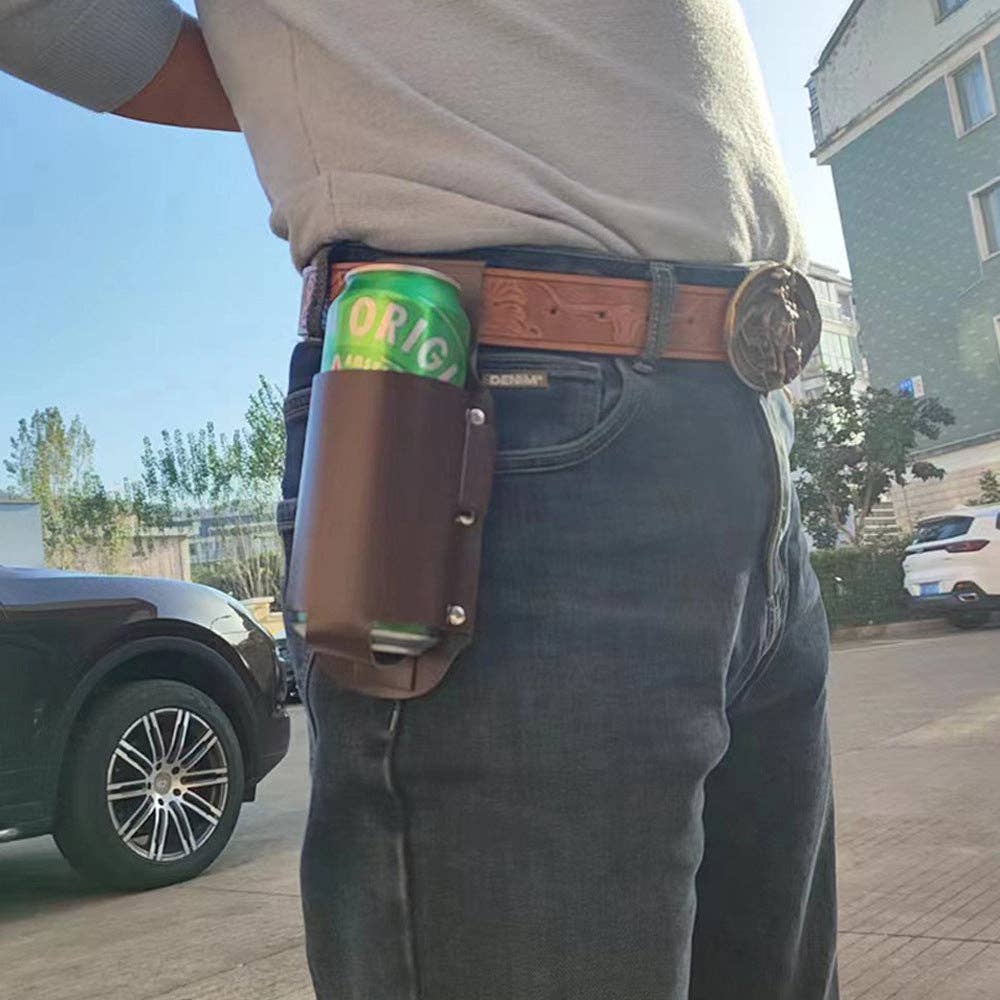 SALINA TRADING INC – Großhandel Flaschenregal/-halter – Bierflaschenhülle Halloween-Party Outdoor Leder Tragbare PU Wasserflaschenhalter2