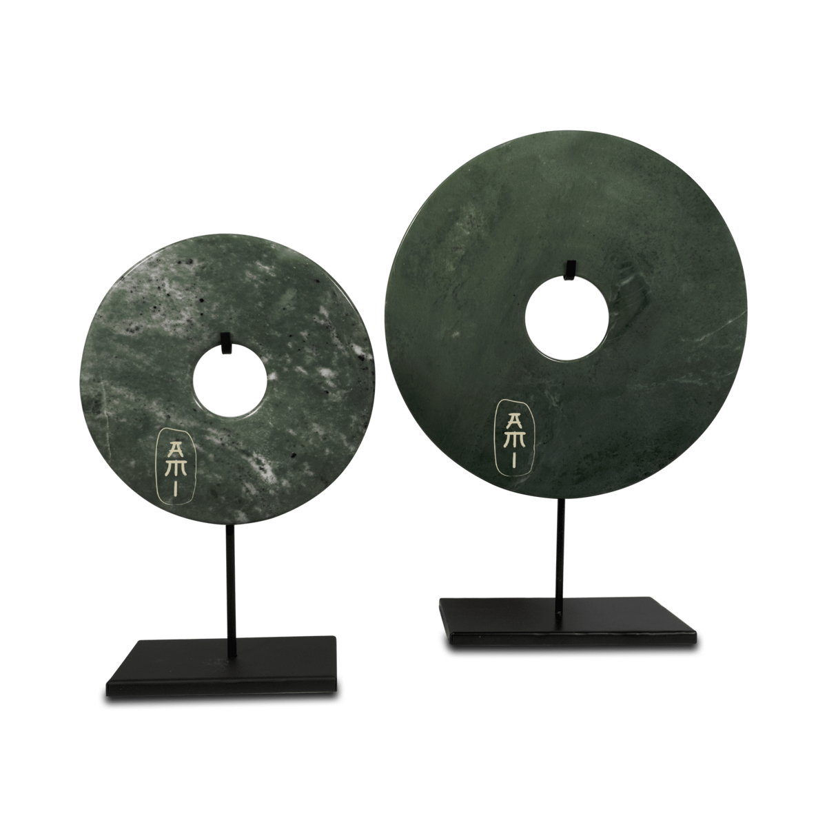 Asian Mix Interior - Wholesale Decorative Tabletop Object - Jade Bi Green Large1