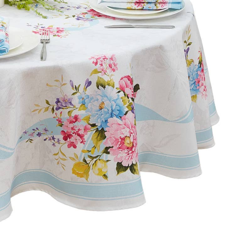 Elrene Home Fashions - Wholesale Tablecloth - Rose Cottage Engineered Spring/Summer Tablecloth