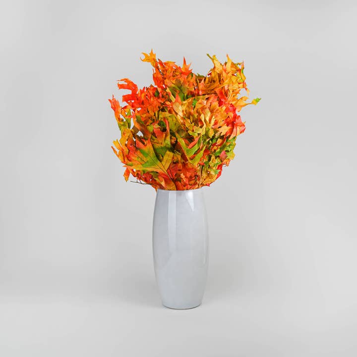 Silk Flower Depot – Engroshandel Tørrede/pressede blomster – Tørrede høsttone egeblade (1 LB konserverede blade)1