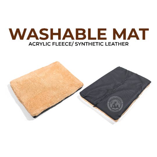 Sunshine Cowhides - Wholesale Pet Bed - Dog - Tricolor Cowhide Pet Bed, 46x34x10.5"