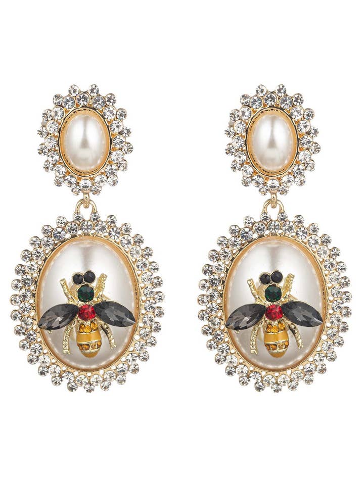 Brincos Sloan Bee Drop por atacado de Eye Candy Los Angeles