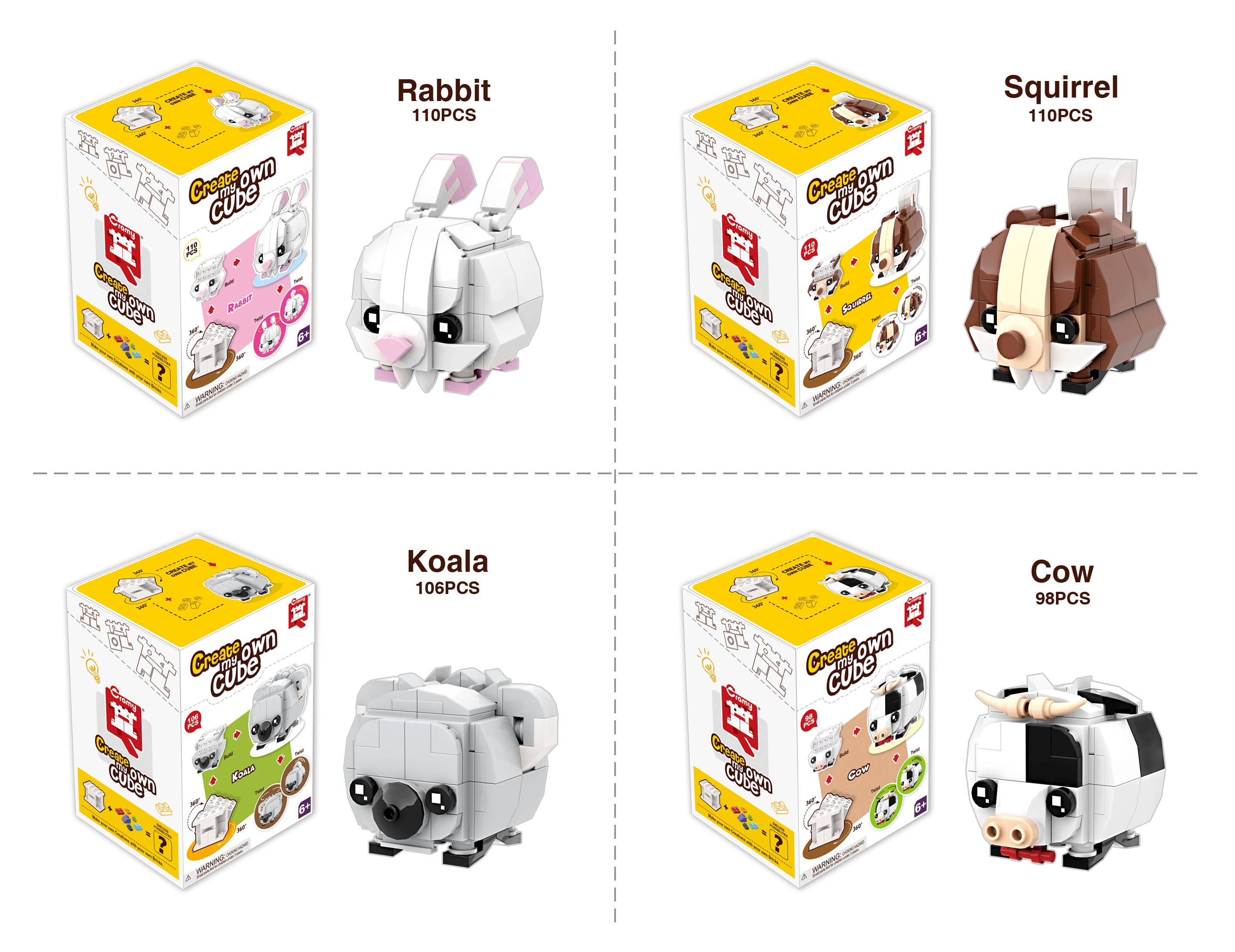 Sluban North America - Wholesale Building Set - Kids - Animal Building Block Sets - In case pack- 12 units 2