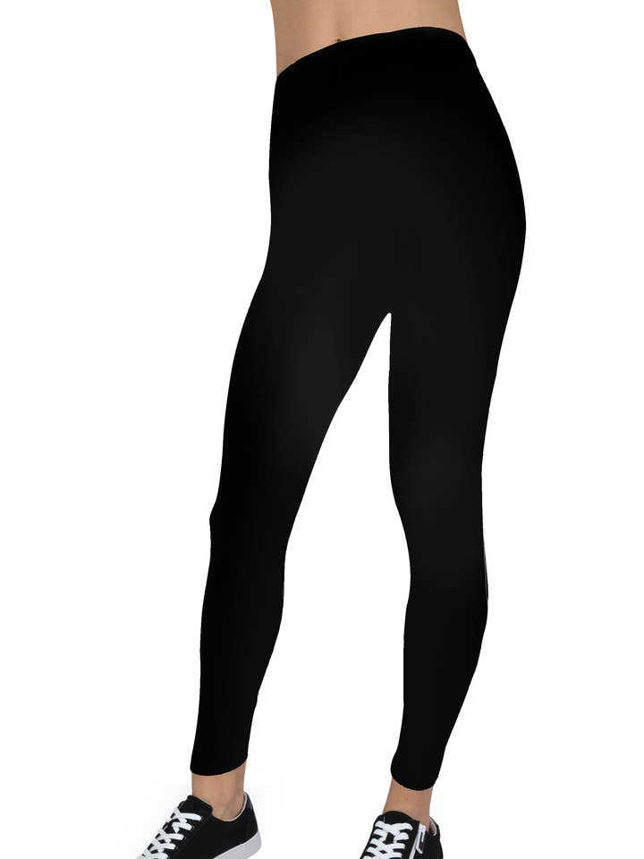 Noir uni - Legging ButterSoft pour la vente par LeggingGirl.com
