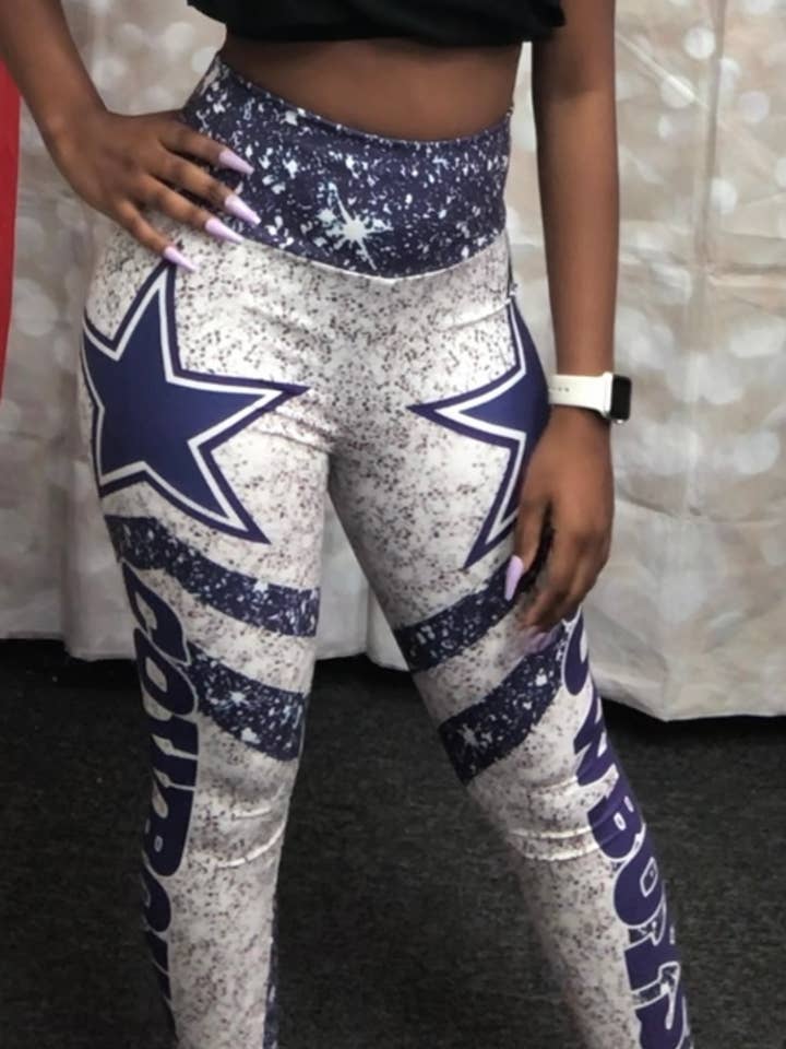 SJ NOLA LLC - Wholesale Fashion Leggings - Women's - Cowboys Leggings 102023