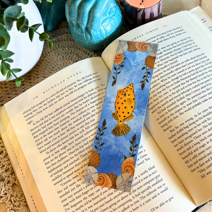 Håndlavet bogmærke til Reef Keepers, Boxfish Design for engroshandel hos Fins and Frags