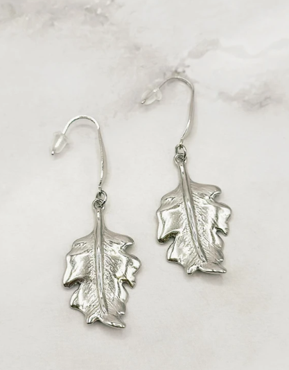 Wild & Free - Wholesale Dangle Earrings - Pendientes de hoja de acero inoxidable3