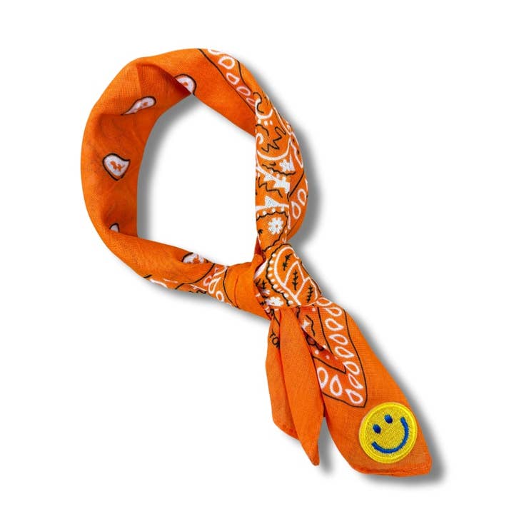 Bandana scarf "Orange" for wholesale by Hairjewelz by Elle