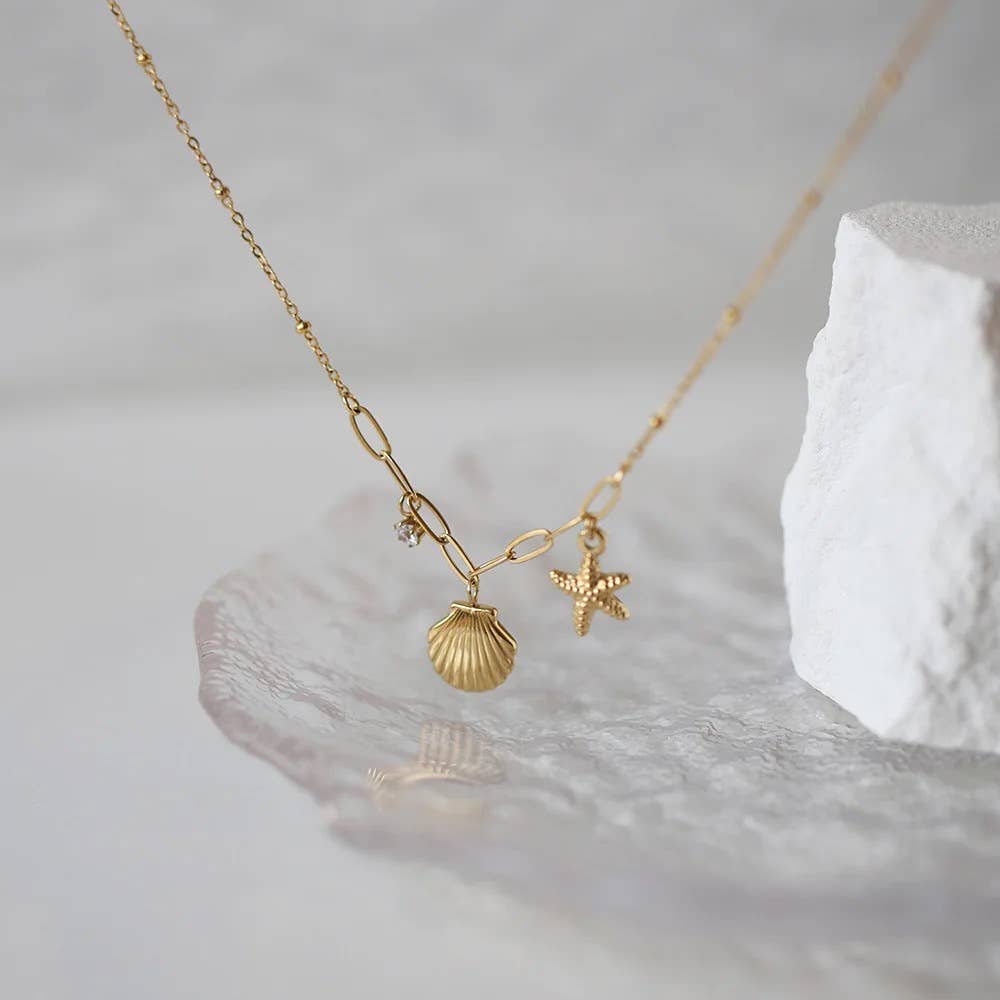 Sea Soul Home - Wholesale Pendant/charm necklace - Seashell Necklace2