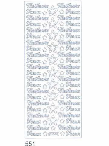 Deco Stickers - Meilleurs Voeux for wholesale by Ecstasy Crafts Distributing