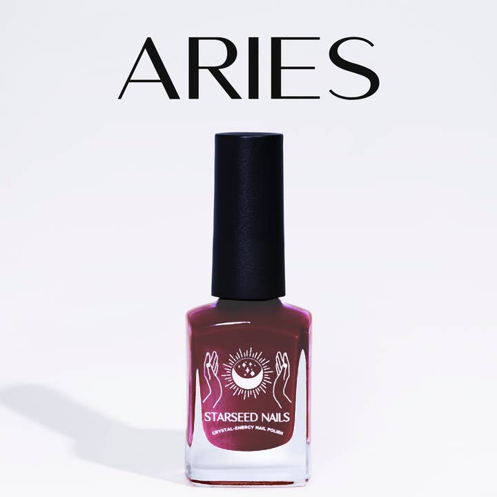 Vernis à ongles Aries 1 DOUZAINE de vernis infusé en cristal pour la vente par Starseed Nails