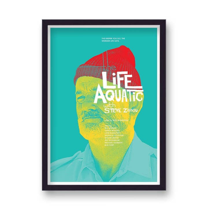 The Life Aquatic V11 Reworked Movie Poster for wholesale by Gallery Print and Art