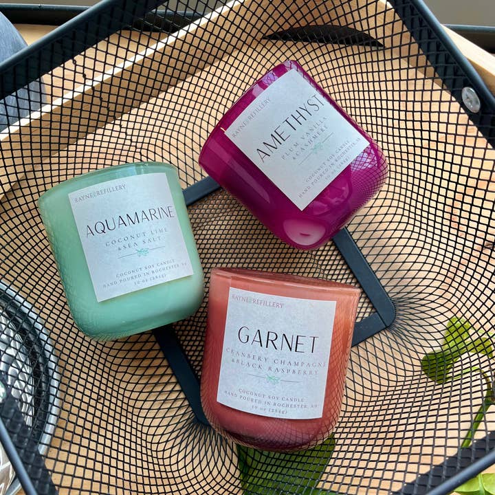 Rayne Refillery - Wholesale Jar/Filled Candle - Birthstone Candle Collection - Refillable