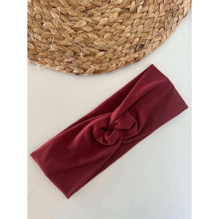 Bandeau rouge uni pour adulte pour la vente par Kaardal Kraft