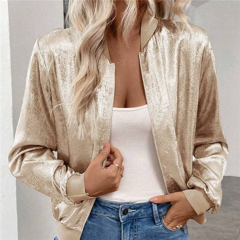 D - DORÉ Veste zippée fine unie décontractée en vente sur Faire2