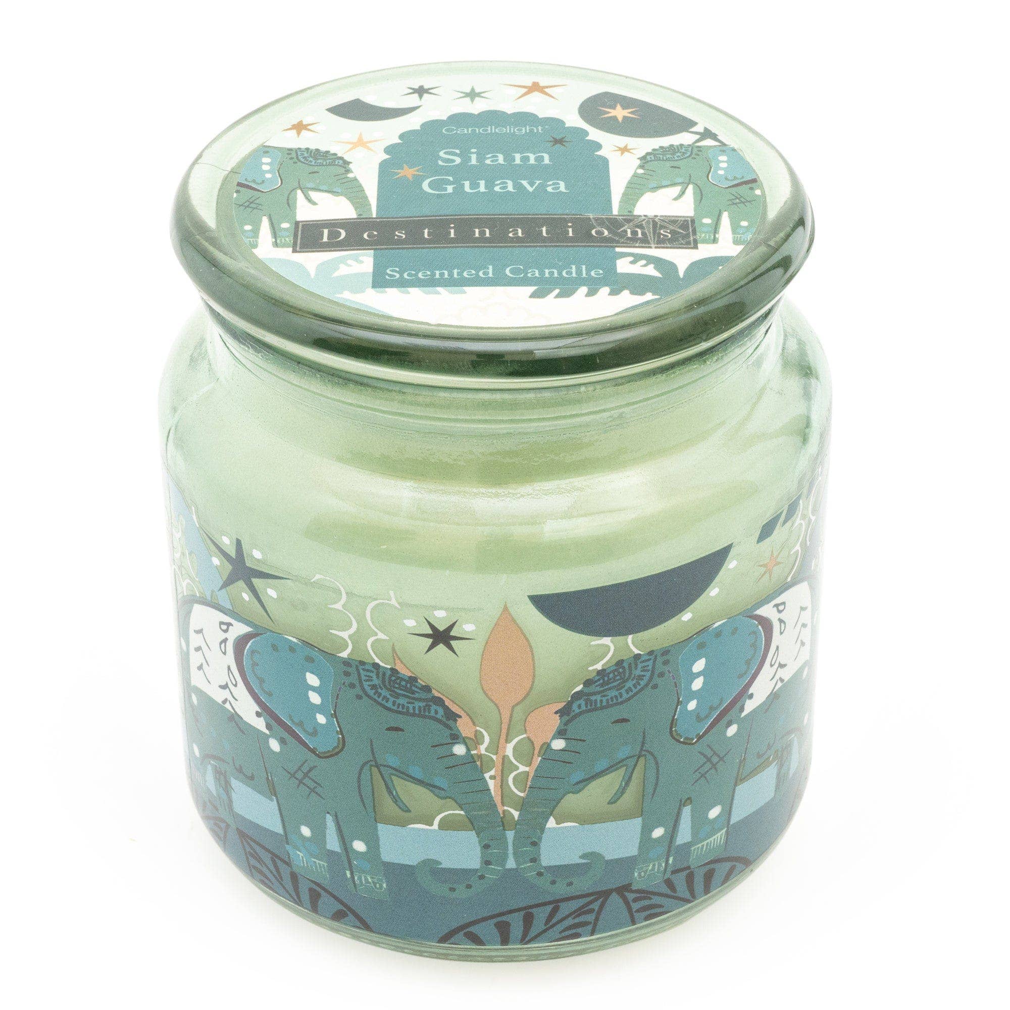 Candlelight Products Ltd – wholesale Jar/filled candle – Siam Guava Lidded Candle Jar with Thai Flower Market Scent 6PK1